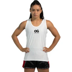 OG Fightwear White Womens Stretch Singlet