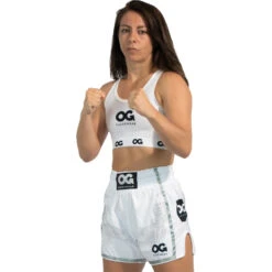 Boxing Supplies Shop 35 OG Fightwear White Womens Crop Top