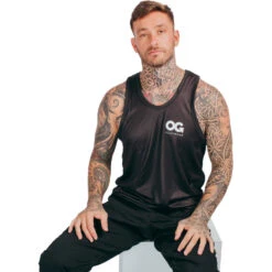 Boxing Supplies Shop 19 OG Fightwear Performance Black Unisex Singlet