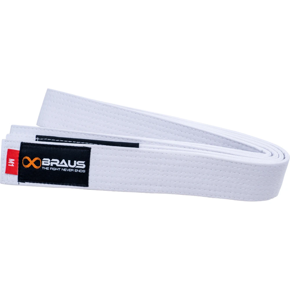 Braus White Jiu Jitsu Belt 1 Braus White Jiu Jitsu Belt