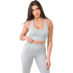 Boxing Supplies Shop 31 Sting Allure Grey Marle Seamless Sports Bra