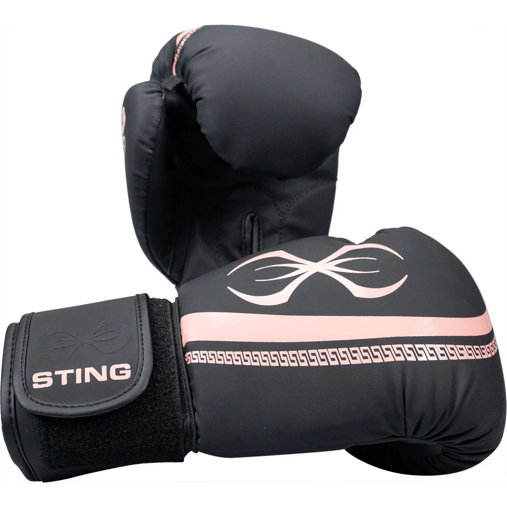 Sting Aurora Black/Peach Womens Boxing Gloves 2 Sting Aurora Black/Peach Womens Boxing Gloves - Image 2