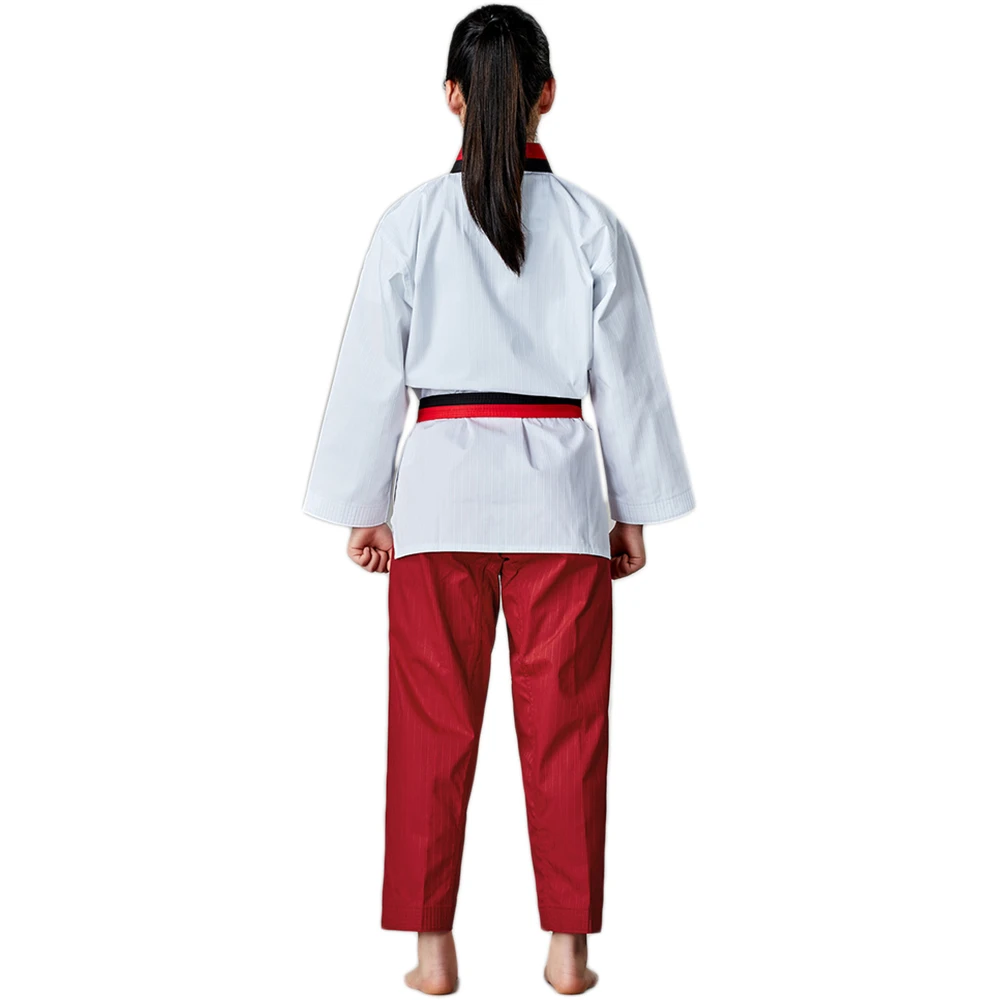 Mooto Taebek 2 Red/Black Neck Womens Uniform 2 Mooto Taebek 2 Red/Black Neck Womens Uniform - Image 2