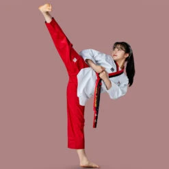 Mooto Taebek 2 Red/Black Neck Womens Uniform 5 Mooto Taebek 2 Red/Black Neck Womens Uniform -Boxing Supplies Shop 53623 c 2