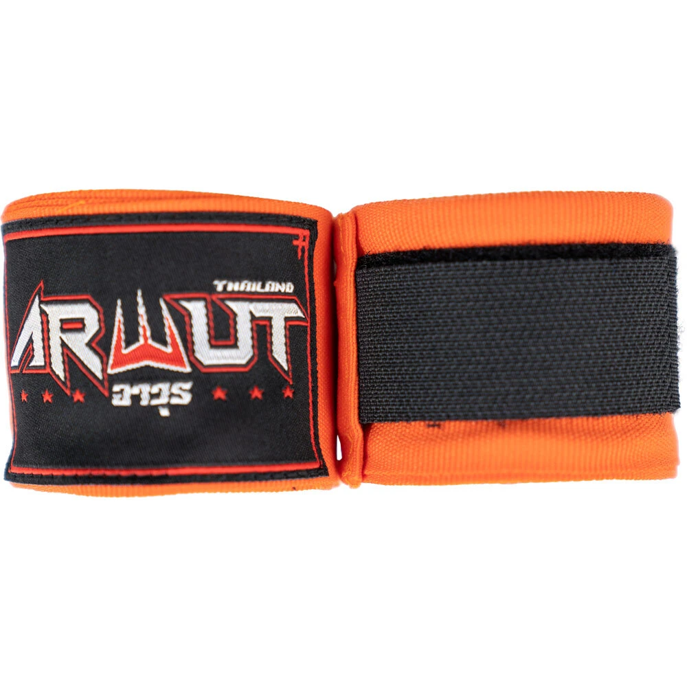 Arwut Fight Gear 4.5m Orange Handwraps 1 Arwut Fight Gear 4.5m Orange Handwraps