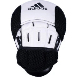 Adidas Hybrid 150 White/Black Focus Mitts -Boxing Supplies Shop ADIH150FM WB 4