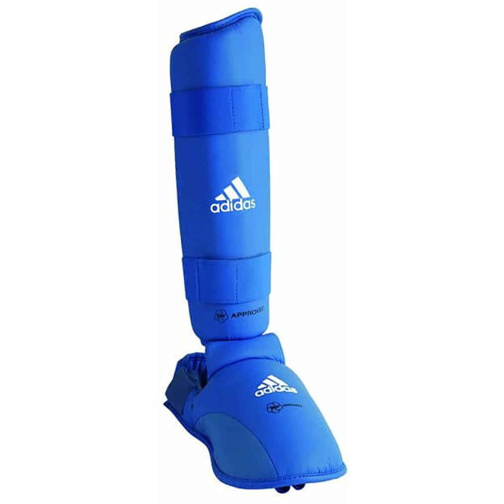 Adidas WKF Blue Leg Instep Protector 1 Adidas WKF Blue Leg Instep Protector