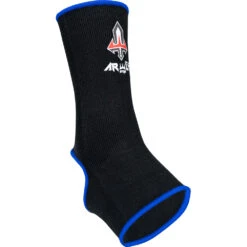 Arwut Fight Gear Black/Blue Premium Ankle Guards -Boxing Supplies Shop AG2 BLU 3