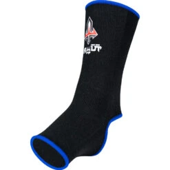 Arwut Fight Gear Black/Blue Premium Ankle Guards -Boxing Supplies Shop AG2 BLU 4