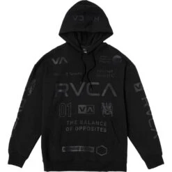 RVCA All Brand Black Hoodie -Boxing Supplies Shop AVYFT00251 BLK c 4