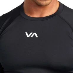 RVCA VA Compression Long Sleeve Black Tee -Boxing Supplies Shop AVYKT00266 BLK c 2