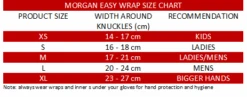Morgan Sports Elasticated Easy Black Quick Wraps -Boxing Supplies Shop BA 7 BLA c