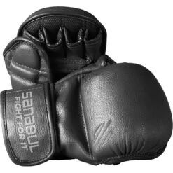 Sanabul Battle Forged 7oz Hybrid Black Sparring Gloves