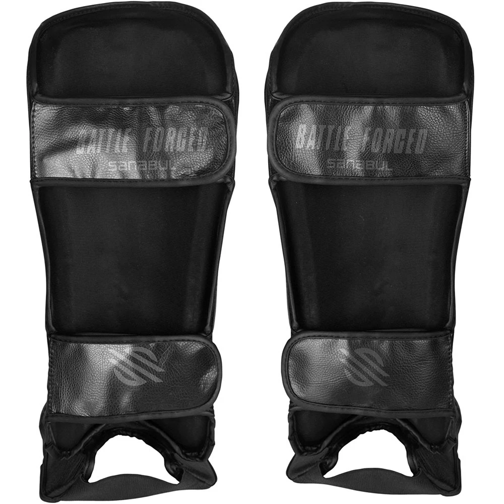 Sanabul Battle Forged Black Shin Guards 2 Sanabul Battle Forged Black Shin Guards - Image 2