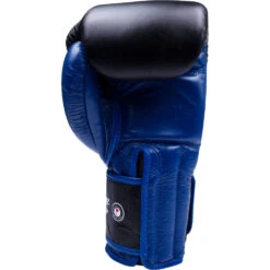 Windy Pro-Line Black/Blue Leather Boxing Gloves -Boxing Supplies Shop BGP ZW BL c 3