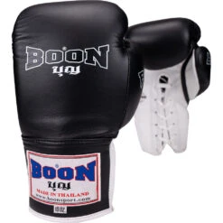 Boon Black/White Competition Boxing Gloves