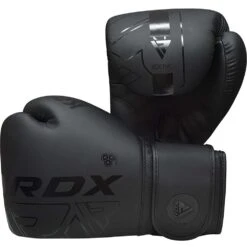 RDX F6 Kara Matte Black Boxing Gloves -Boxing Supplies Shop BGR F6MBLK c 2