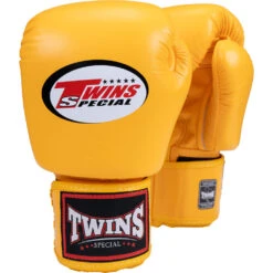 Twins Yellow Velcro Boxing Gloves -Boxing Supplies Shop BGVL3 YEL c 2