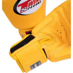 Twins Yellow Velcro Boxing Gloves -Boxing Supplies Shop BGVL3 YEL c 8