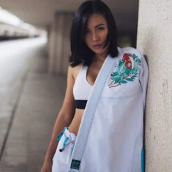 Fluory Koi Fish White Jiu Jitsu Gi 8 Fluory Koi Fish White Jiu Jitsu Gi -Boxing Supplies Shop BJJF20W c 2