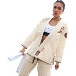 Fluory No Soul Cream Womens Jiu Jitsu Gi -Boxing Supplies Shop BJJF25W c 3