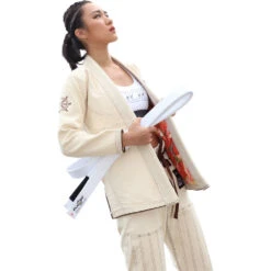 Fluory No Soul Cream Womens Jiu Jitsu Gi -Boxing Supplies Shop BJJF25W c 5