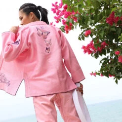 Fluory Pink Butterfly Jiu Jitsu Gi -Boxing Supplies Shop BJJF26P c 2