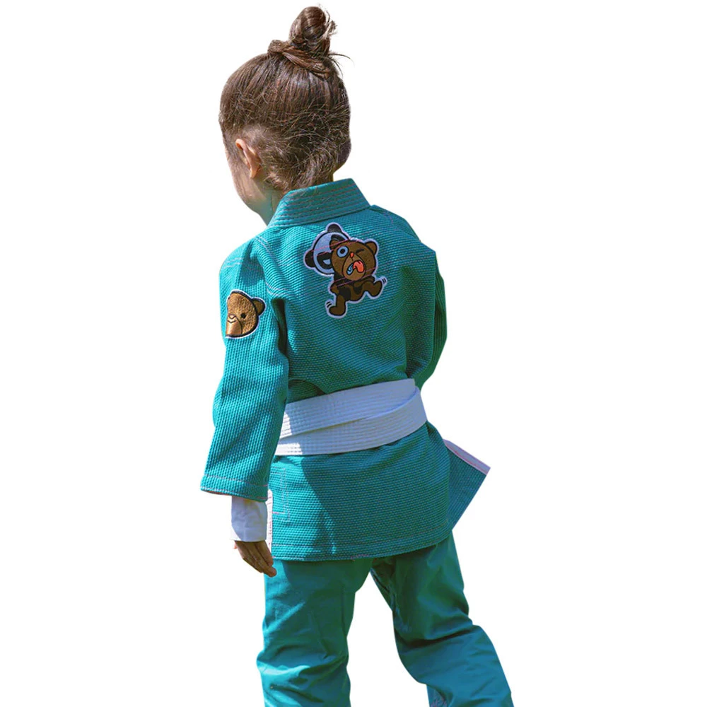 Fluory Courage Kids Green Jiu Jitsu Gi 2 Fluory Courage Kids Green Jiu Jitsu Gi - Image 2