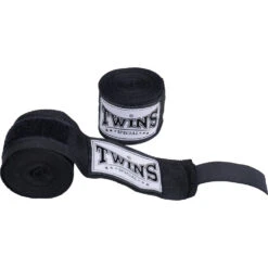 Twins 5m Black Hand Wraps -Boxing Supplies Shop CH1 BLK 3