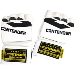 Contender White MMA Grappling Gloves