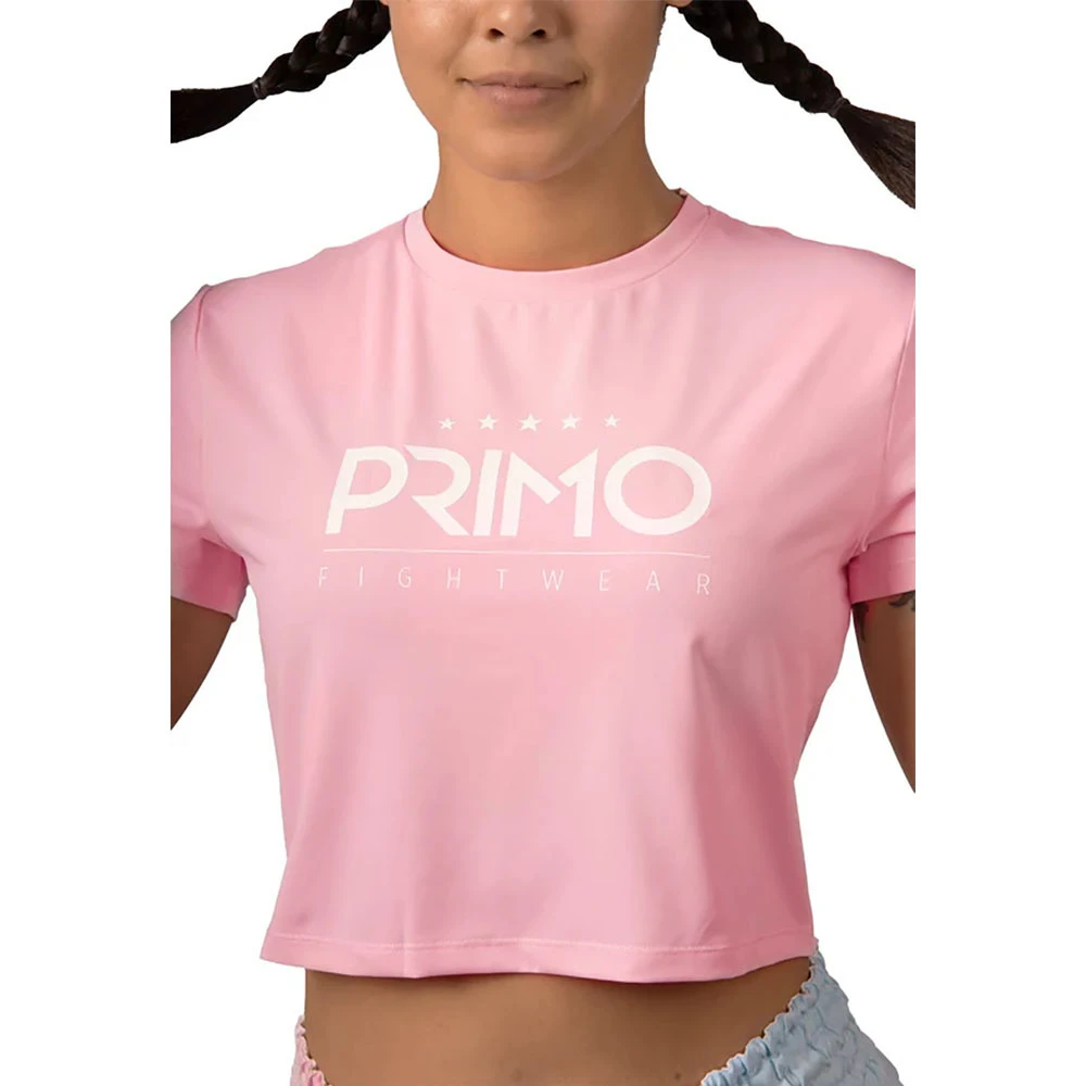 Primo Pink Womens Crop Top 2 Primo Pink Womens Crop Top - Image 2