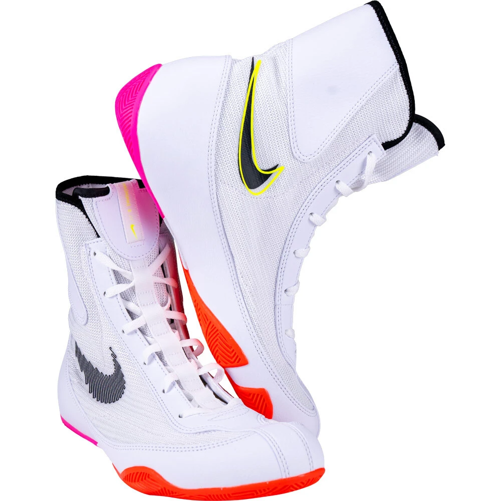 Nike Machomai 2 SE White/Black BRT Crimson/Pink BLST Boxing Shoes 2 Nike Machomai 2 SE White/Black BRT Crimson/Pink BLST Boxing Shoes - Image 2