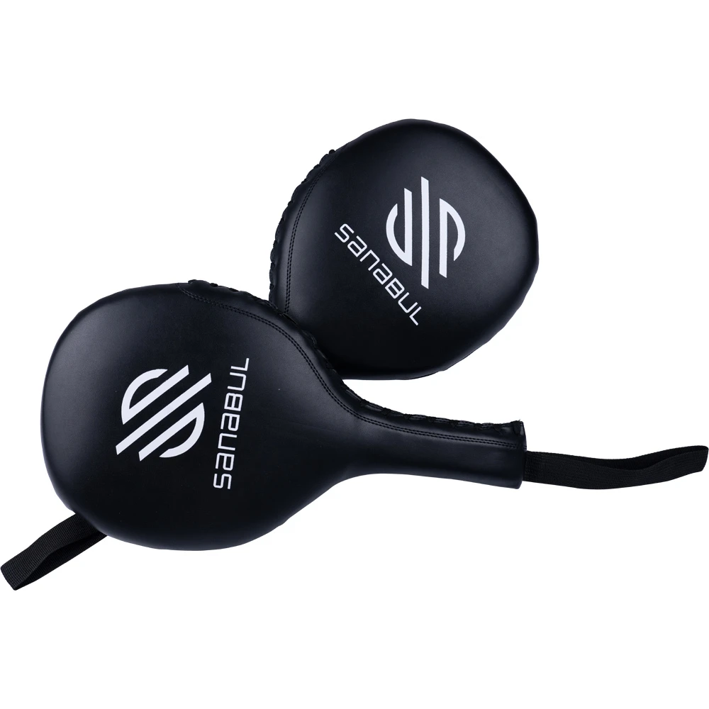 Sanabul Essential Boxing MMA White Punching Paddles 2 Sanabul Essential Boxing MMA White Punching Paddles - Image 2