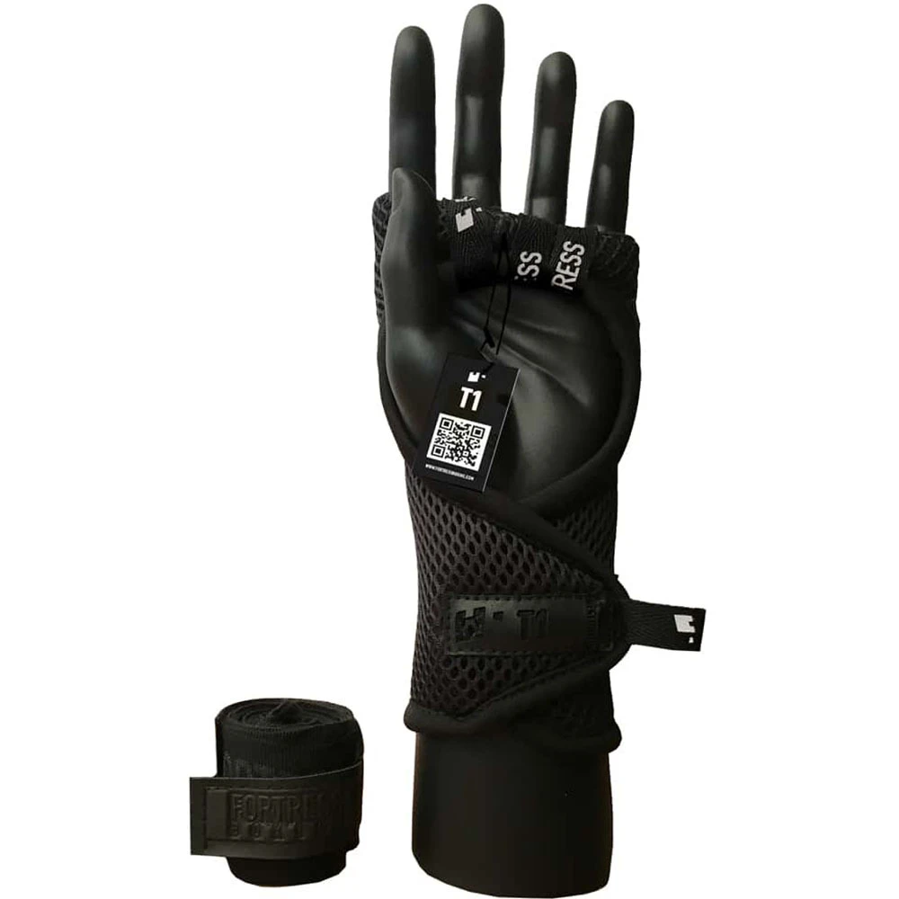 Fortress Boxing T1 Black Fastwraps 2 Fortress Boxing T1 Black Fastwraps - Image 2