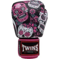 Twins Skull Tattoo Pink Boxing Gloves -Boxing Supplies Shop FBGVL3 53 PNK c 3