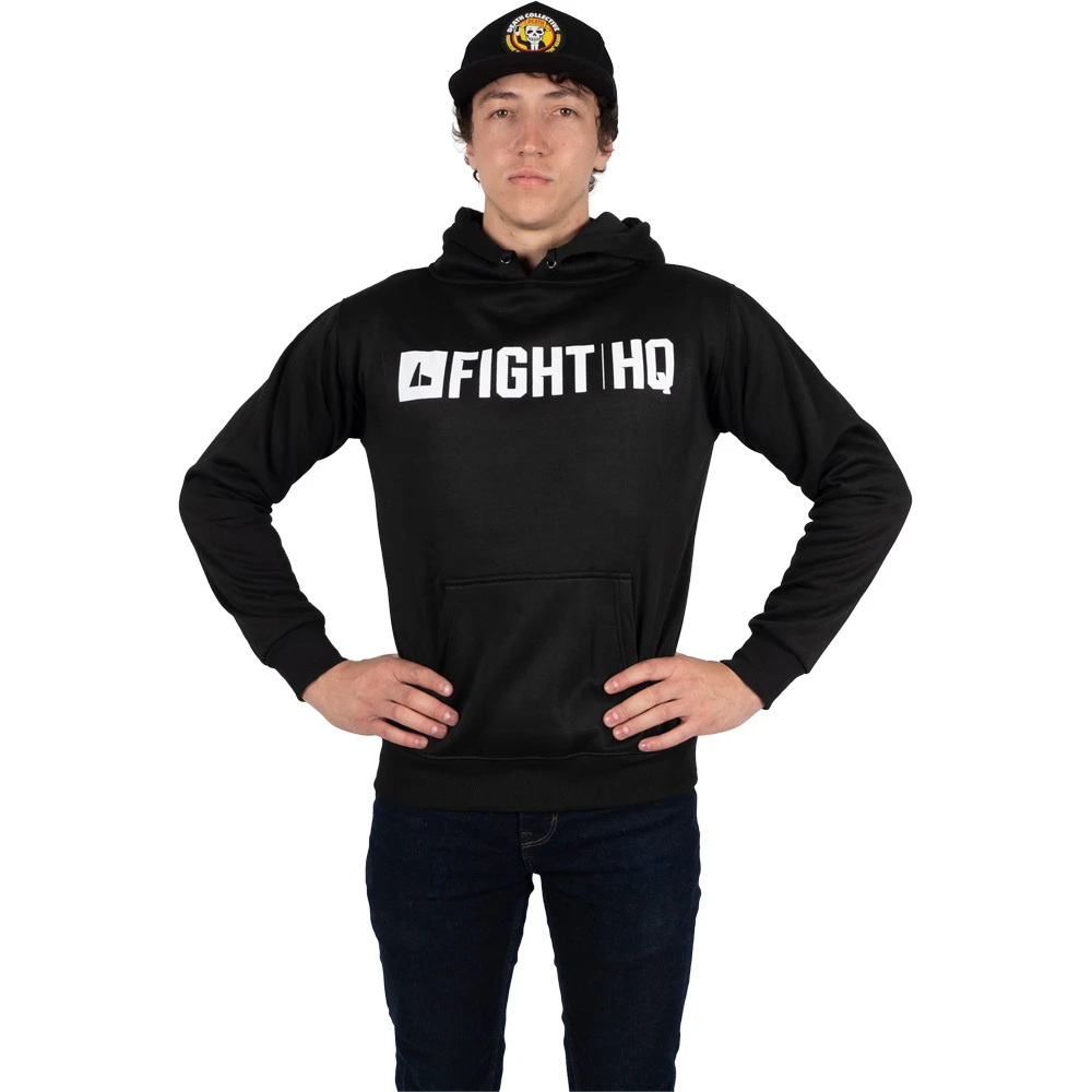 FightHQ Logo Black Hoodie 2 FightHQ Logo Black Hoodie - Image 2