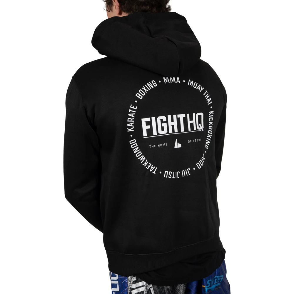 FightHQ Logo Black Hoodie 3 FightHQ Logo Black Hoodie - Image 3