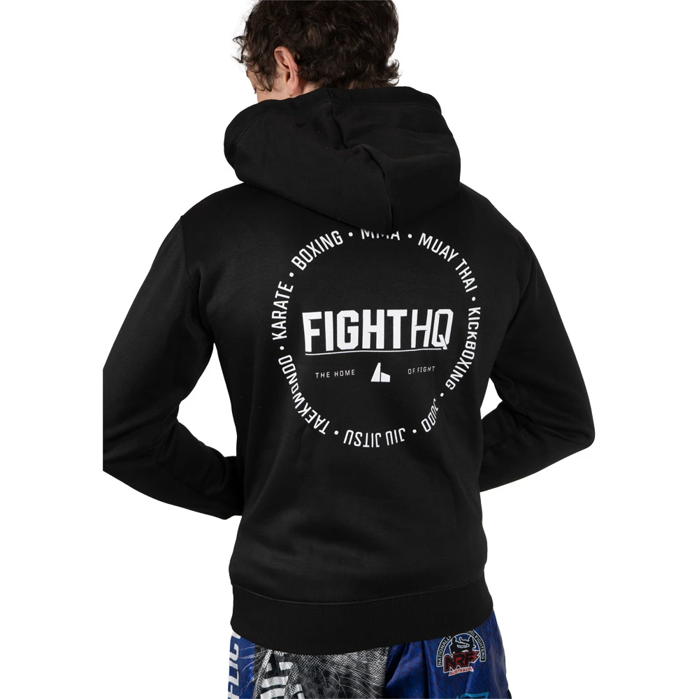 FightHQ Logo Black Hoodie 4 FightHQ Logo Black Hoodie - Image 4
