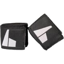 FightHQ Logo Black Hand Wraps 8 FightHQ Logo Black Hand Wraps -Boxing Supplies Shop FHQ BLK HW 3
