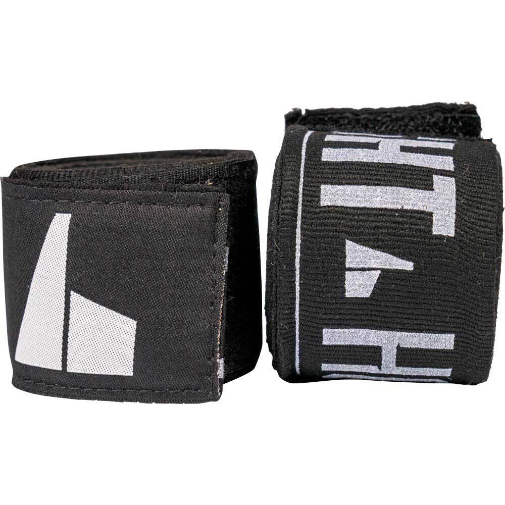 FightHQ Logo Black Hand Wraps 5 FightHQ Logo Black Hand Wraps - Image 5