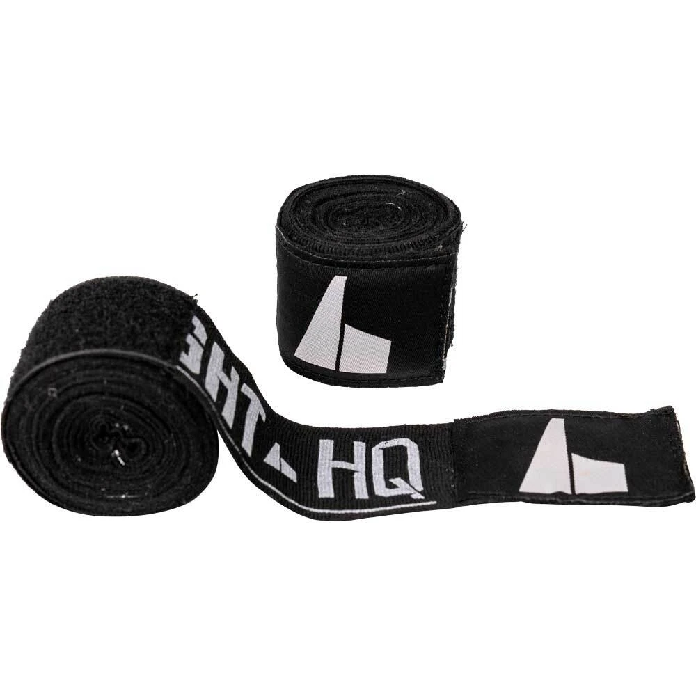 FightHQ Logo Black Hand Wraps 1 FightHQ Logo Black Hand Wraps