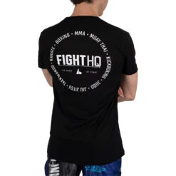 FightHQ Logo Black Tee -Boxing Supplies Shop FHQ BLK TEE c 2