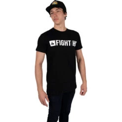 FightHQ Logo Black Tee