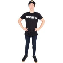 FightHQ Logo Black Tee -Boxing Supplies Shop FHQ BLK TEE c 3