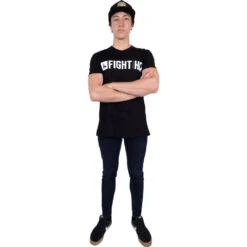 FightHQ Logo Black Tee -Boxing Supplies Shop FHQ BLK TEE c 4