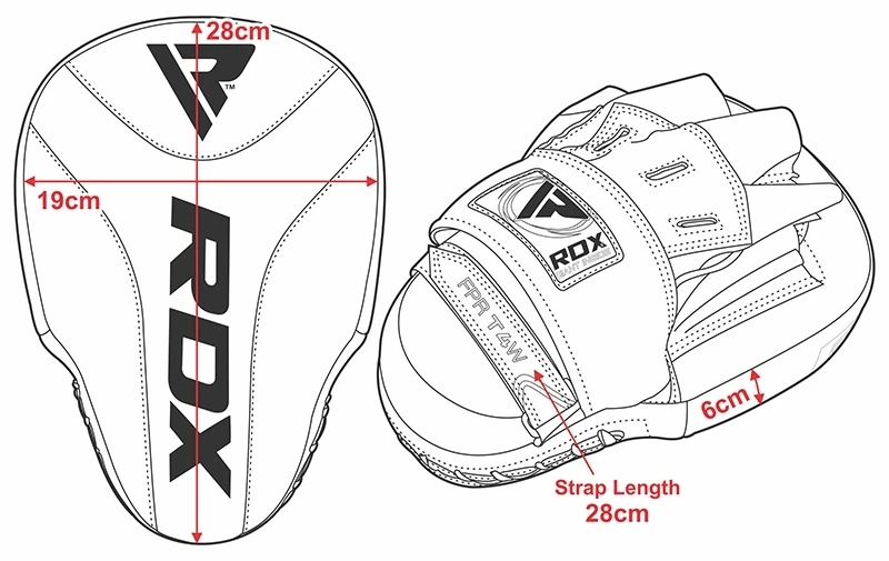 RDX F6 Kara Red Focus Pads 6 RDX F6 Kara Red Focus Pads - Image 6