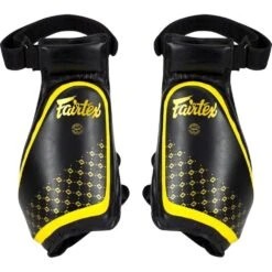 Fairtex Slim Design Black/Yellow Thigh Pads