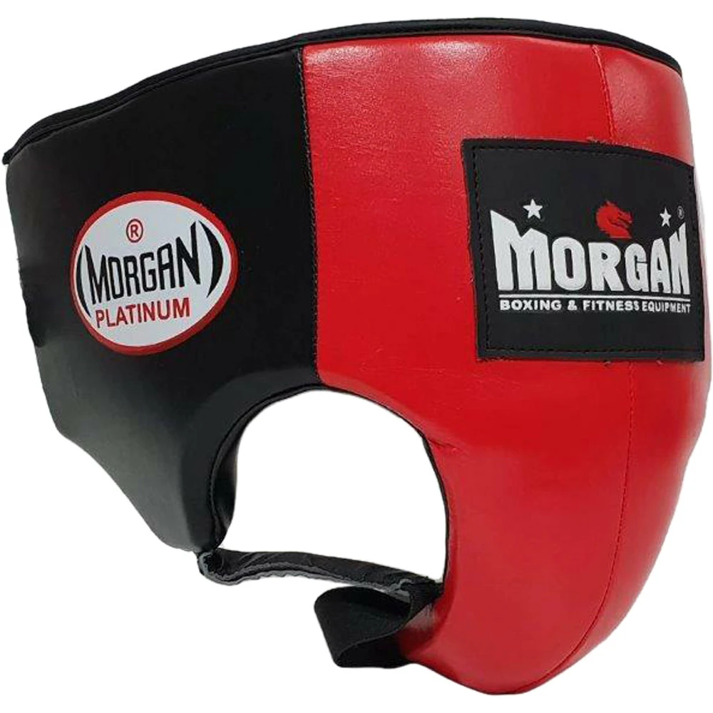 Morgan Platinum Leather Red Abdominal Guard 2 Morgan Platinum Leather Red Abdominal Guard - Image 2