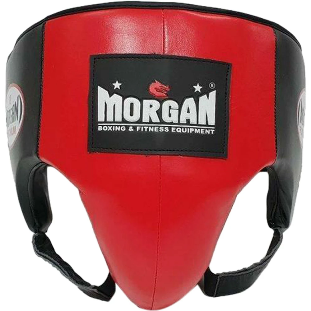 Morgan Platinum Leather Red Abdominal Guard 1 Morgan Platinum Leather Red Abdominal Guard