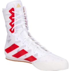 Adidas Box Hog 4 White/Red Boxing Shoes -Boxing Supplies Shop HP9613 WHT c 3